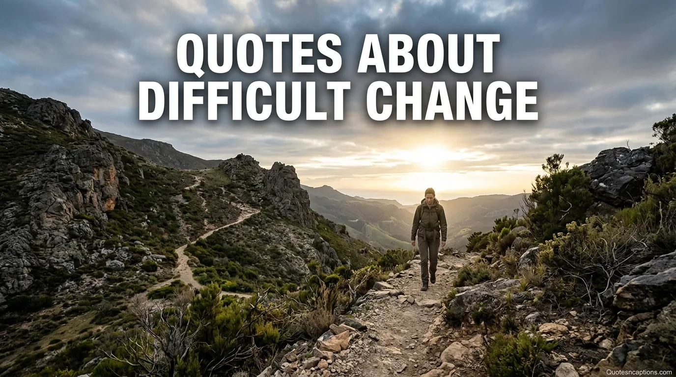Quotes About Difficult Change