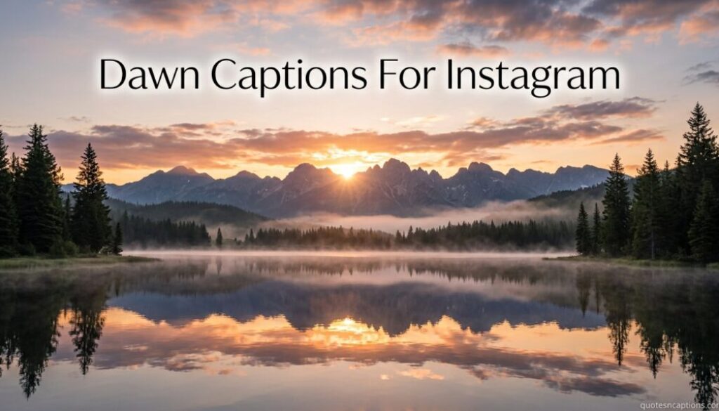 Dawn Captions For Instagram