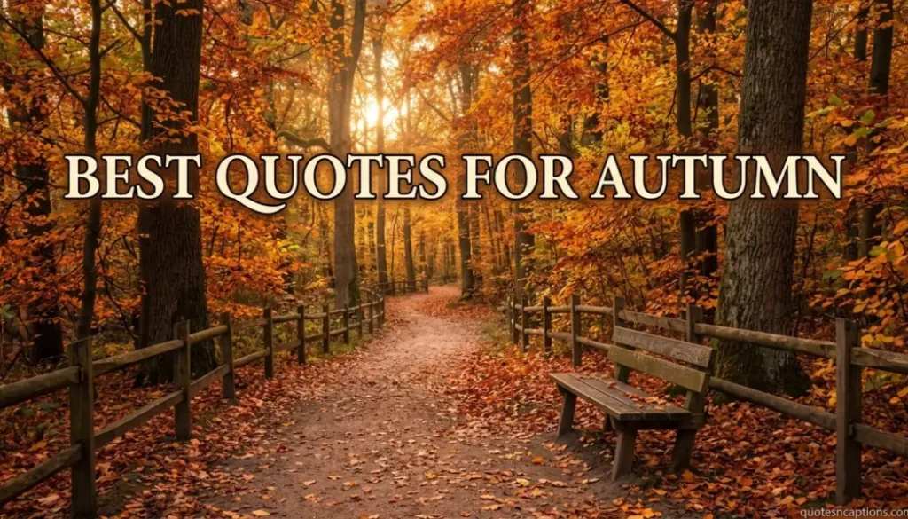 Best Quotes For Autumn