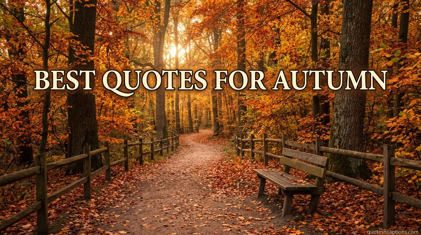 Best Quotes For Autumn