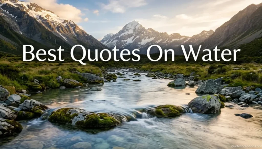 Best Quotes On Water