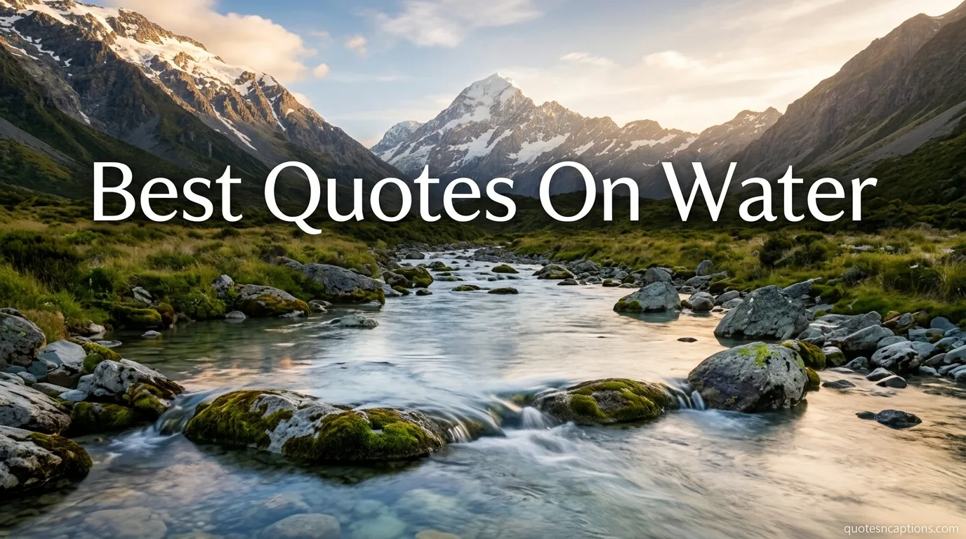 Best Quotes On Water