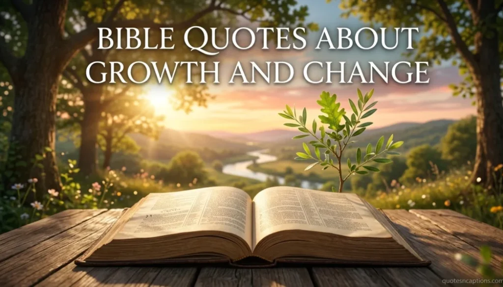 Bible Quotes About Growth And Change