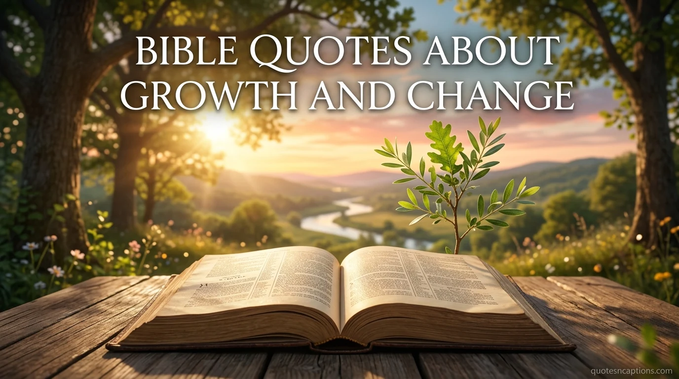 Bible Quotes About Growth And Change