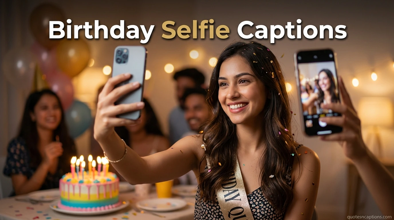 Birthday Selfie Captions