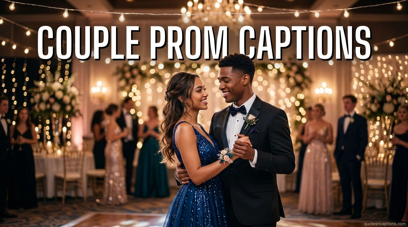Couple Prom Captions