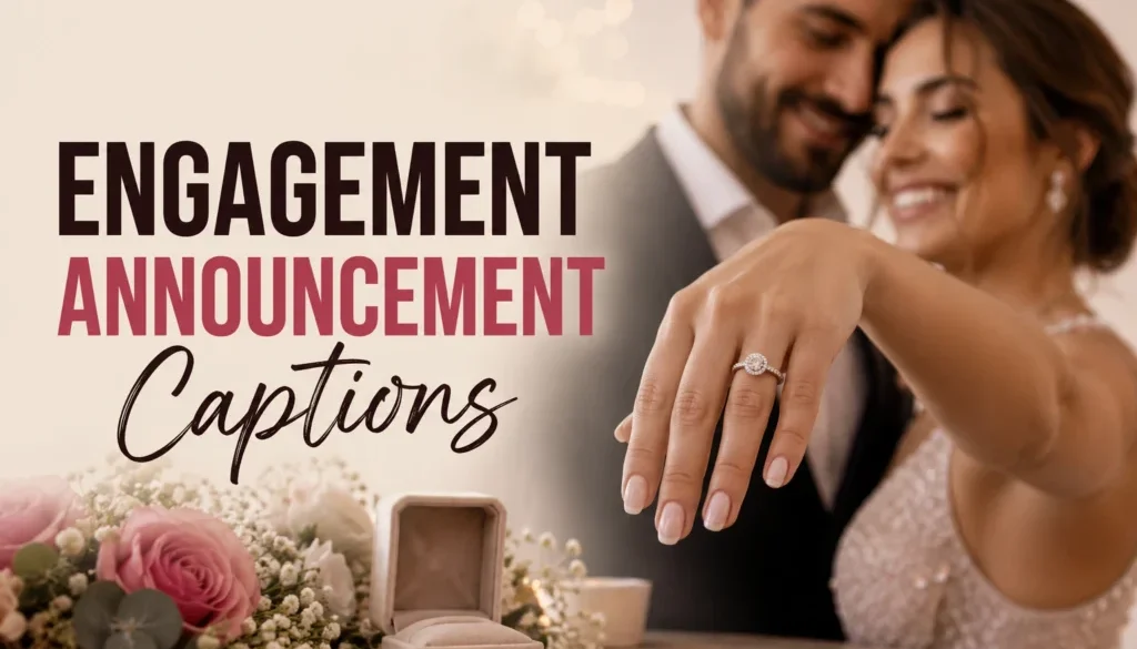 Engagement Announcement Captions