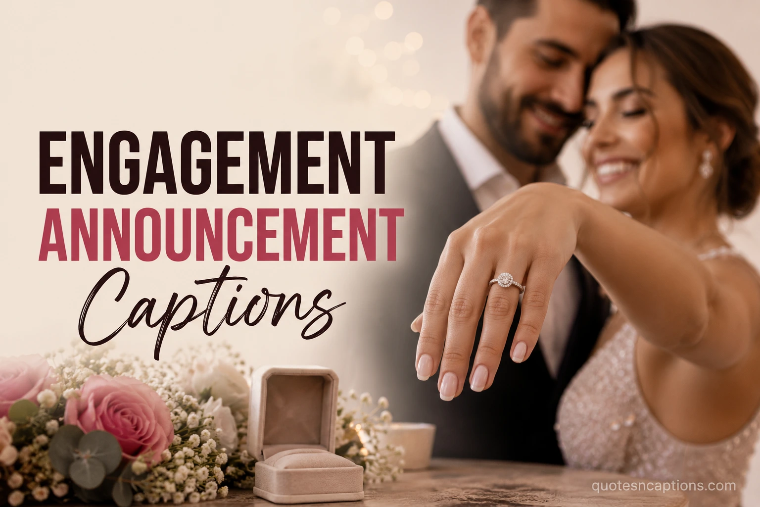 Engagement Announcement Captions