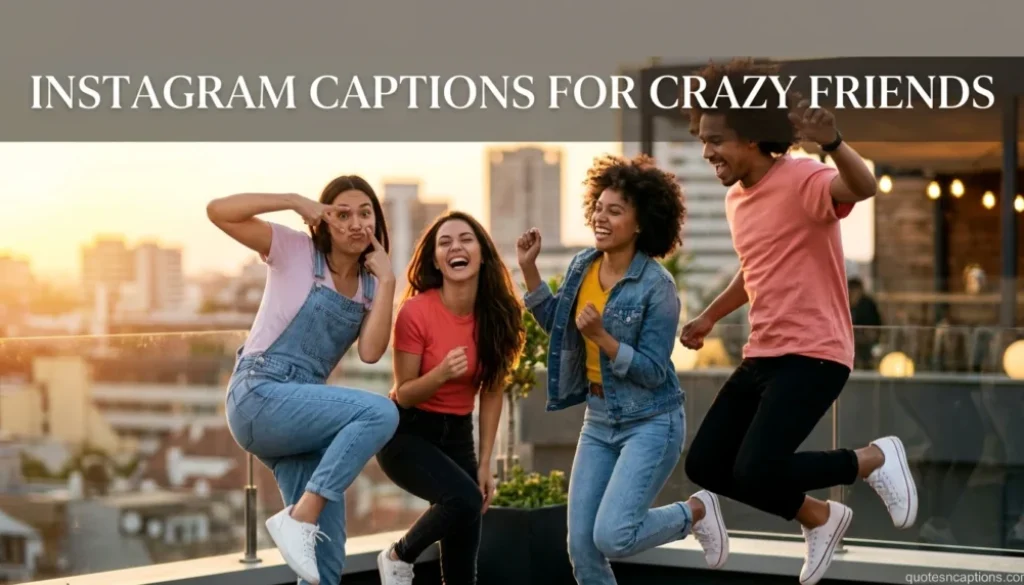 Instagram Captions For Crazy Friends