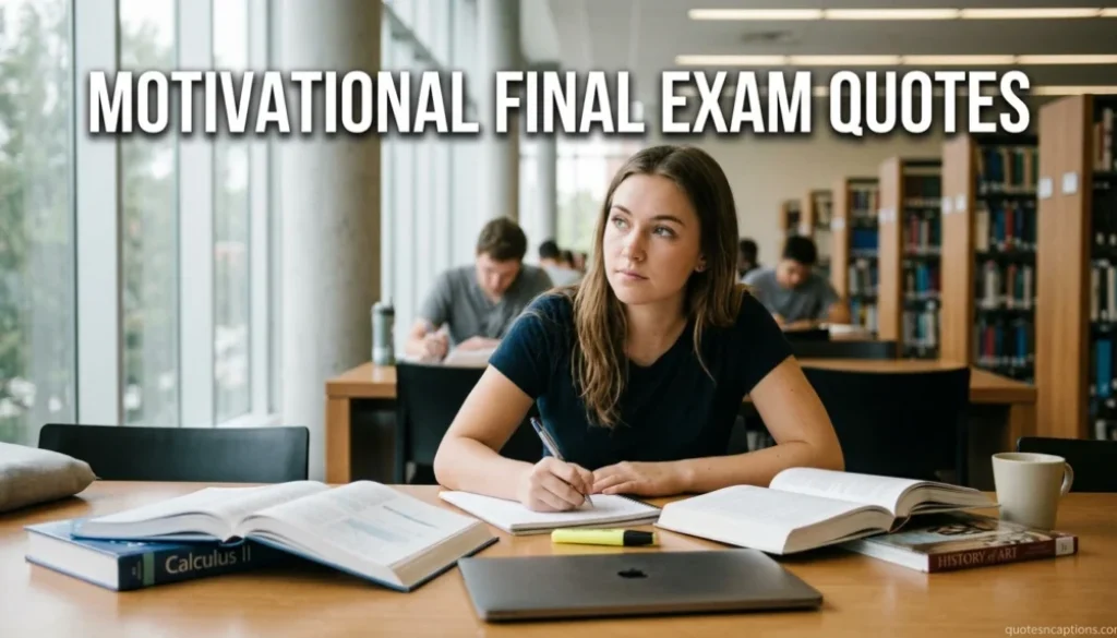 Motivational Final Exam Quotes