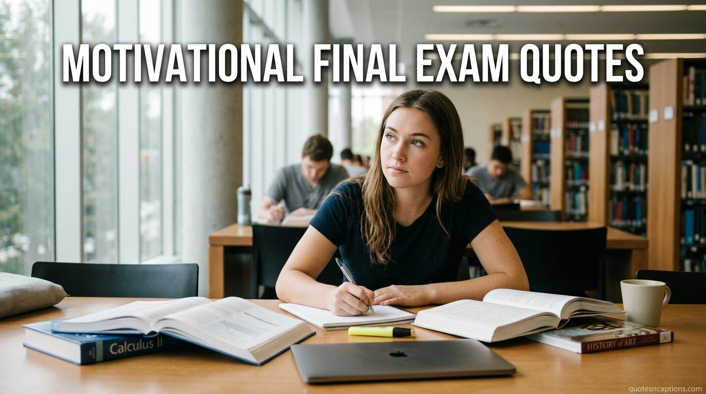 Motivational Final Exam Quotes