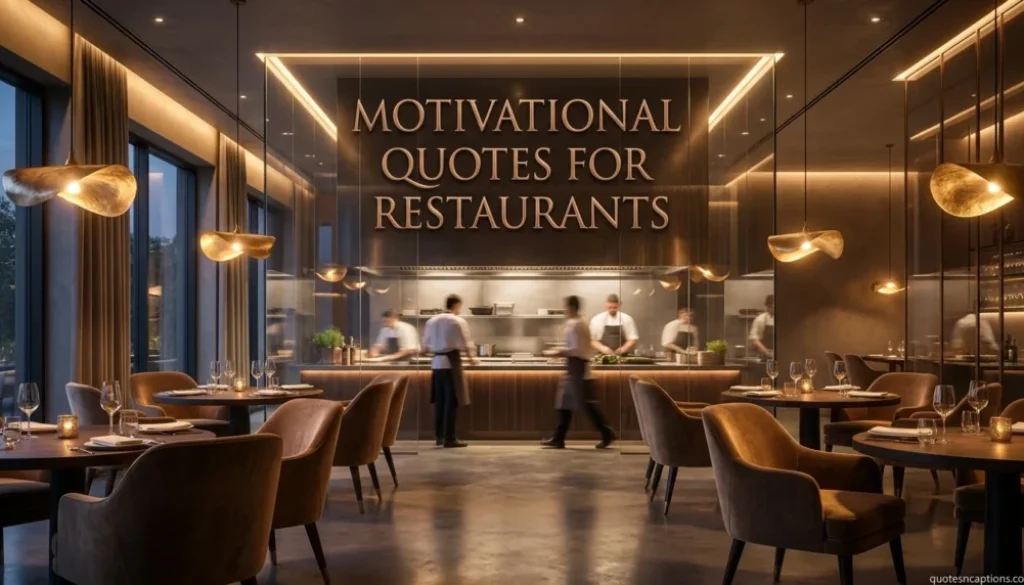 Motivational Quotes For Restaurants
