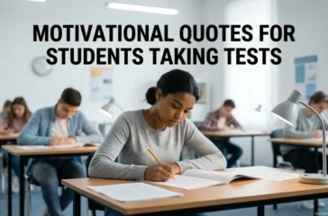 Motivational Quotes For Students Taking Tests