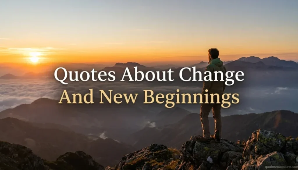 Quotes About Change And New Beginnings