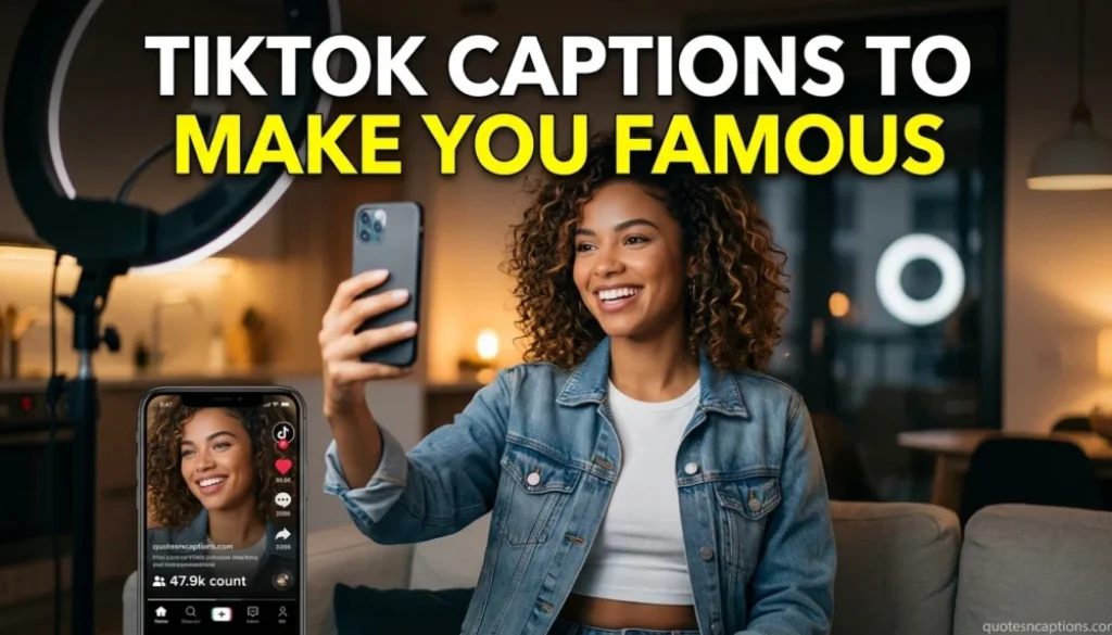 Tiktok Captions To Make You Famous