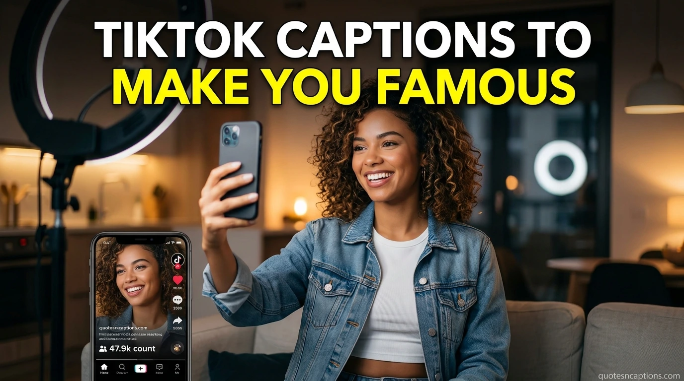 Tiktok Captions To Make You Famous