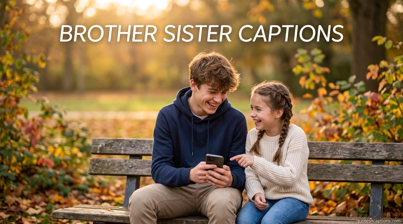 Brother Sister Captions