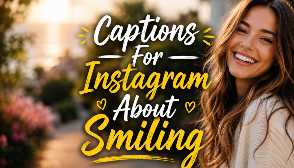 Captions For Instagram About Smiling