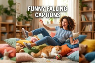 Funny Falling Captions