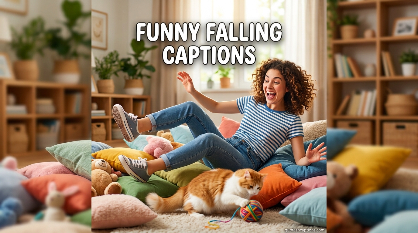 Funny Falling Captions