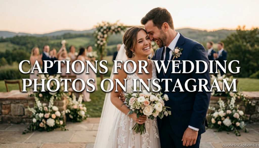 Captions For Wedding Photos On Instagram