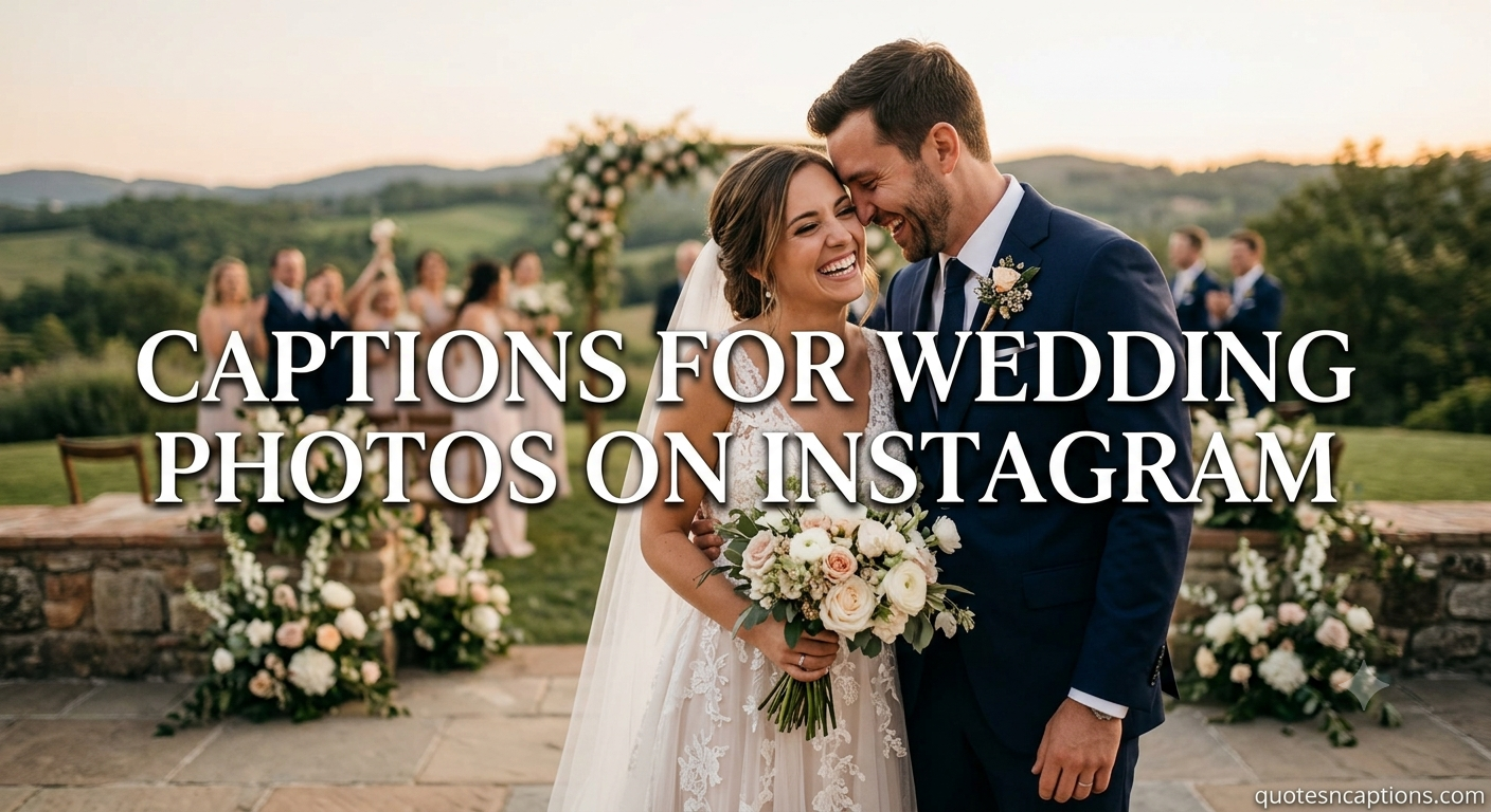 Captions For Wedding Photos On Instagram