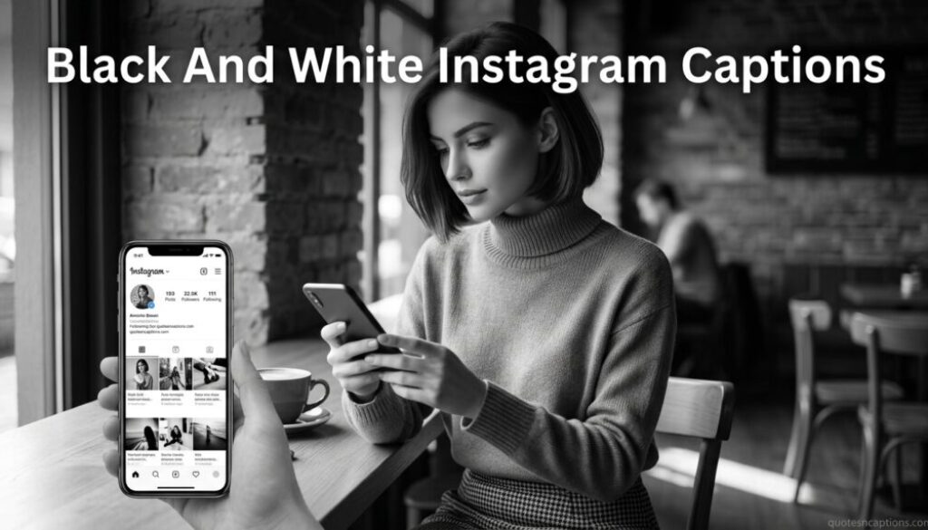 Black And White Instagram Captions