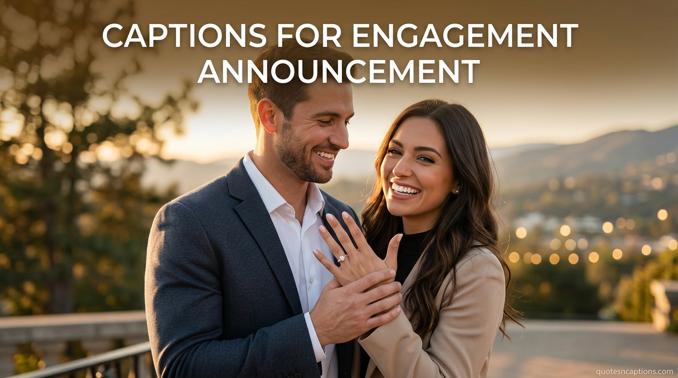 Captions For Engagement Announcement
