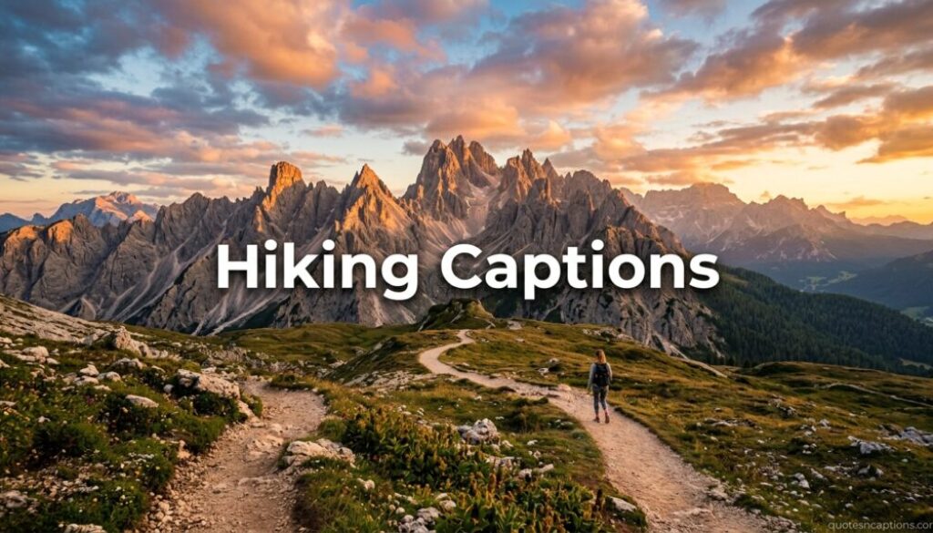 Hiking Captions