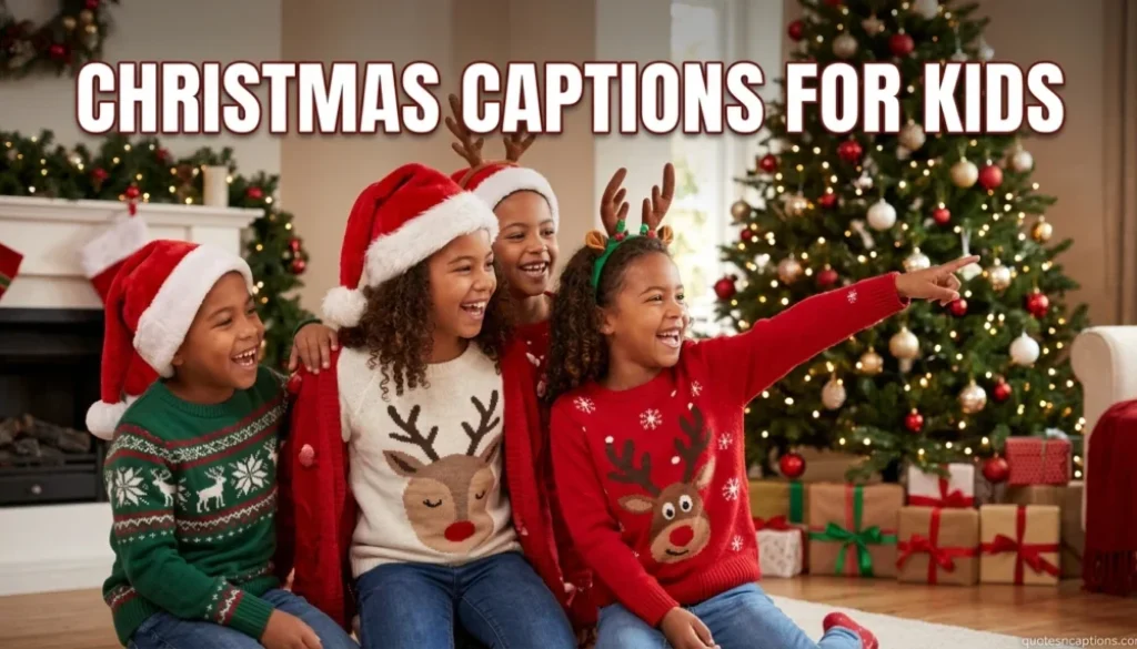 Christmas Captions For Kids