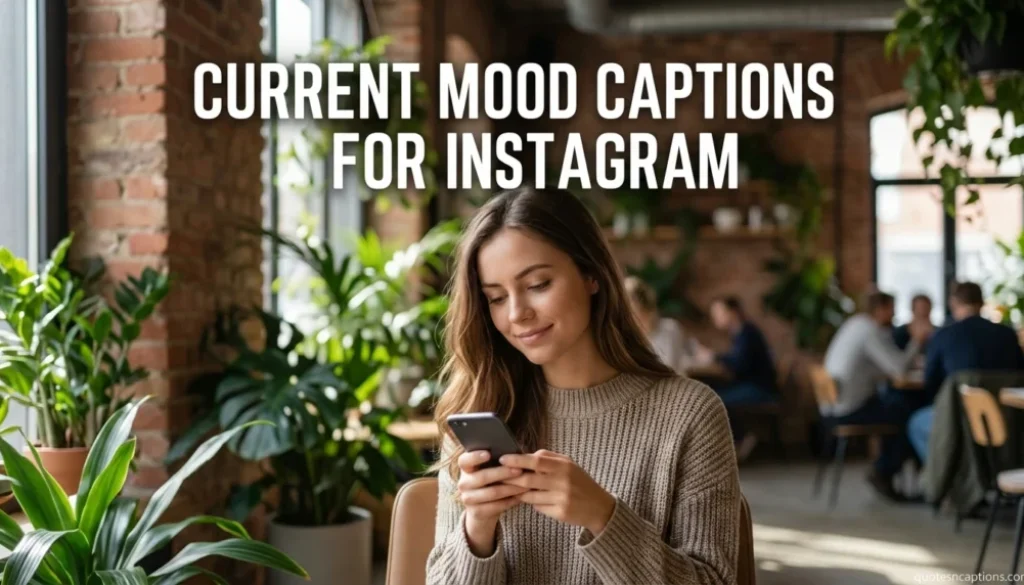 Current Mood Captions For Instagram