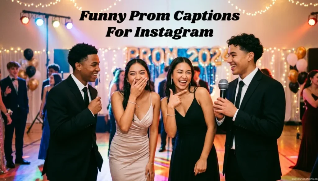 Funny Prom Captions For Instagram
