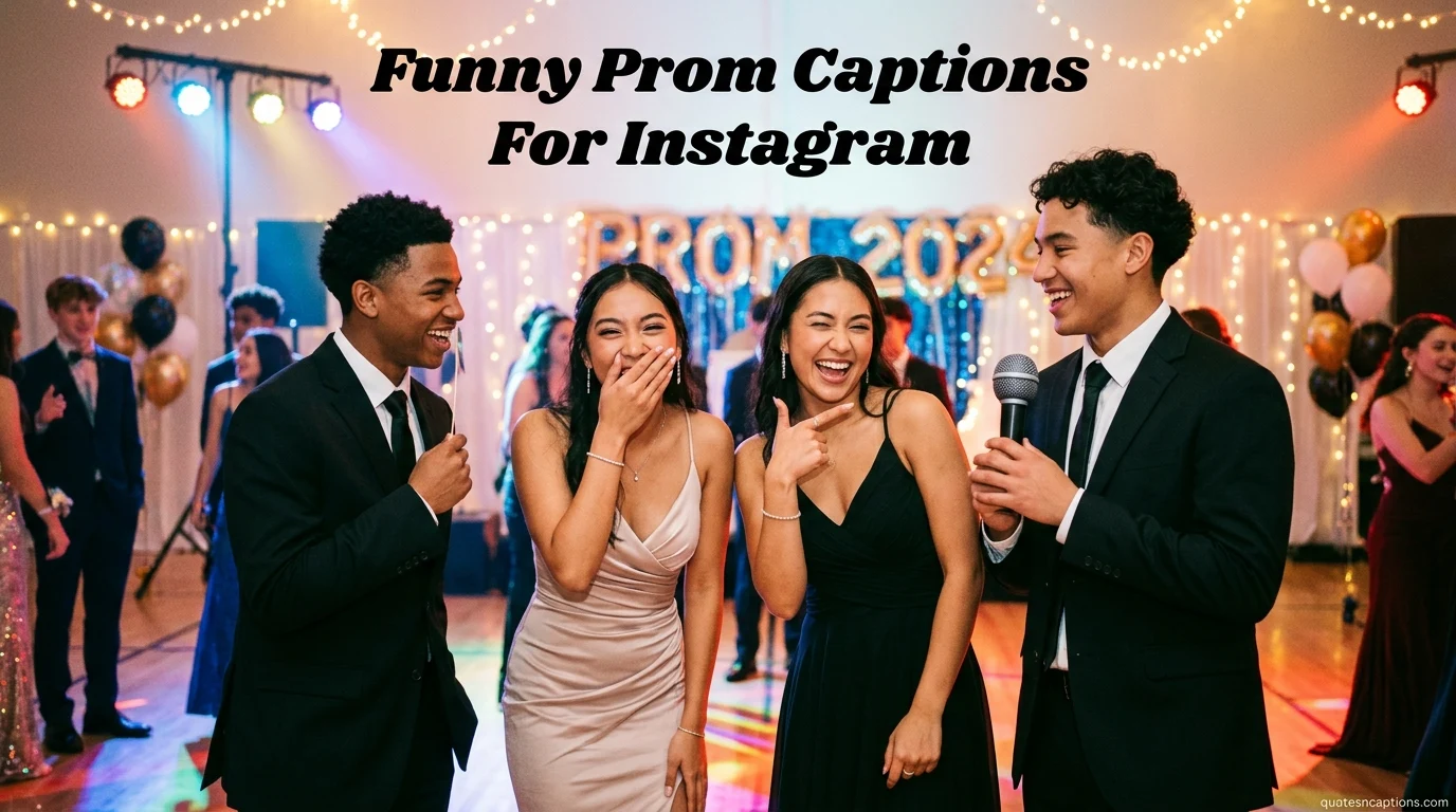 Funny Prom Captions For Instagram